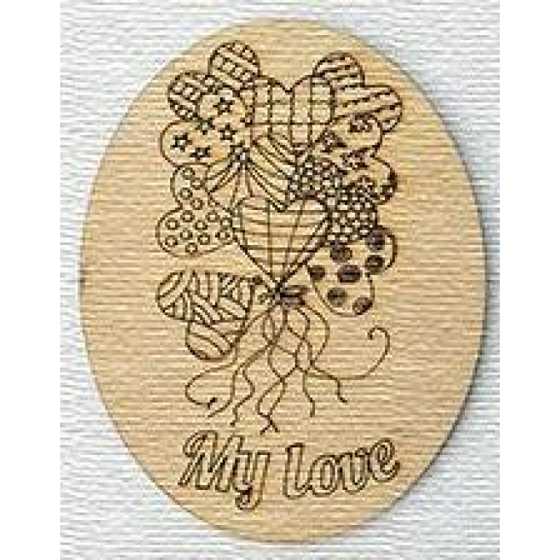 Розмальовка на фанері, Магніт на холодильник 1