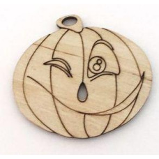 Розмальовка на фанері, Магніт на холодильник Гарбуз 4