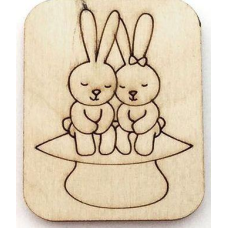 Розмальовка на фанері, Магніт на холодильник Рамантічна історія 20