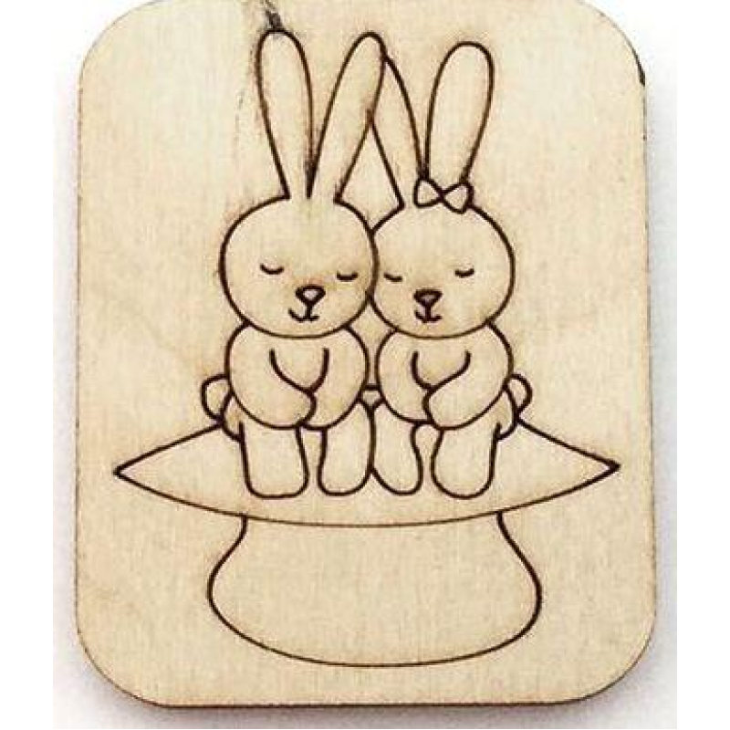 Розмальовка на фанері, Магніт на холодильник Рамантічна історія 20