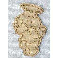 Розмальовка на фанері, Магніт на холодильник Ангелочок.