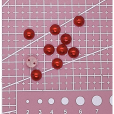 Полусусині пришивні 8 мм Червоні