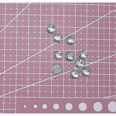 Стрази пришивні стрази 8 мм білі