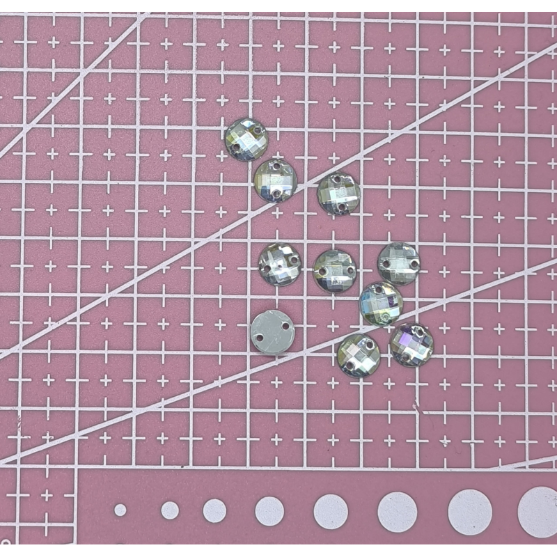 Стрази пришивні стрази 8 мм білі