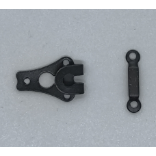 Гачок для одягу чорний 20 мм