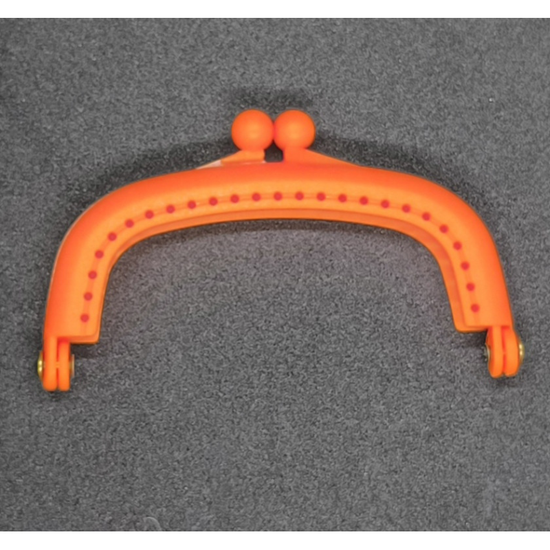 Фермуар для сумки, пластиковий 9 см, Жовтогарячий Фермуар для сумки, пластиковий 9 см, Жовтогарячий