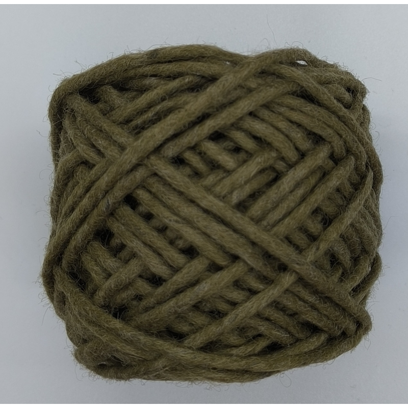 Вовняна пряжа. (шнур) Колір: хакі.