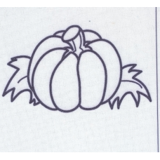 Схема для вишивання нитками, гладдю. Гарбуз