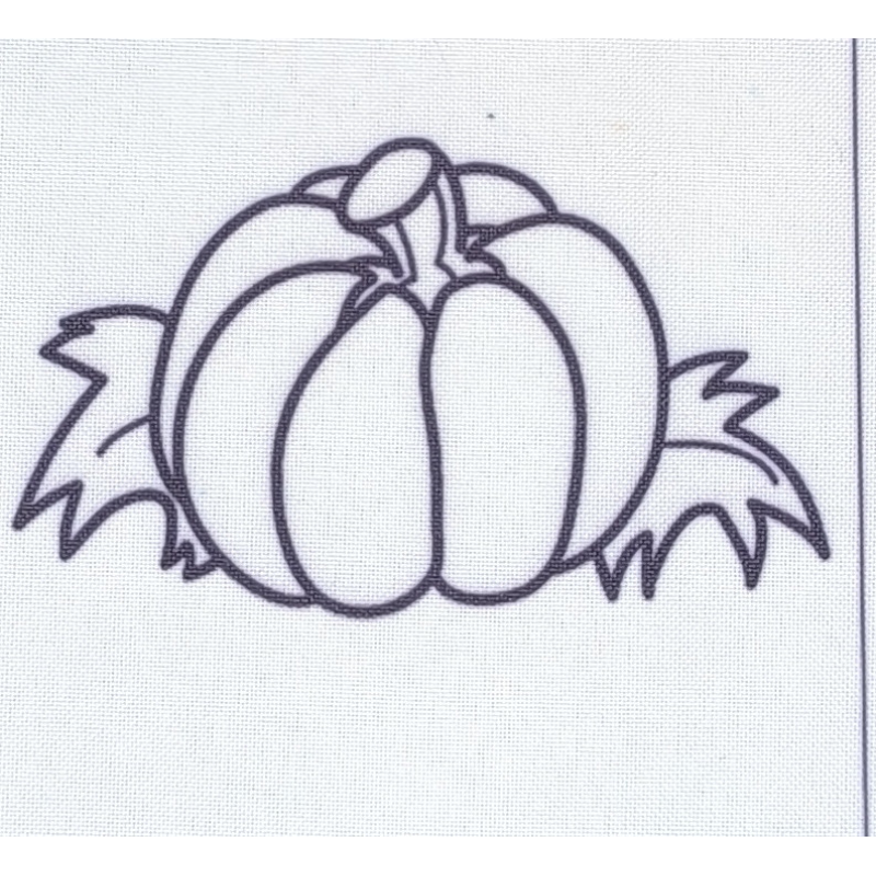 Схема для вишивання нитками, гладдю. Гарбуз