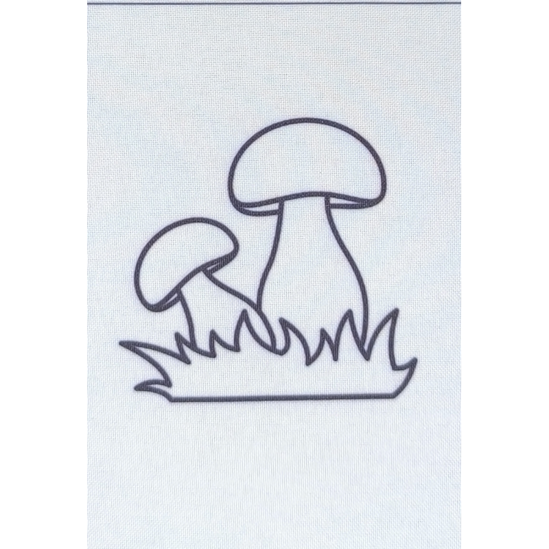 Схема для вишивання нитками, гладдю. Грибочок Схема для вишивання нитками, гладдю. Грибочок