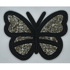 Аплікація для одягу. Бабочка со стразами.
