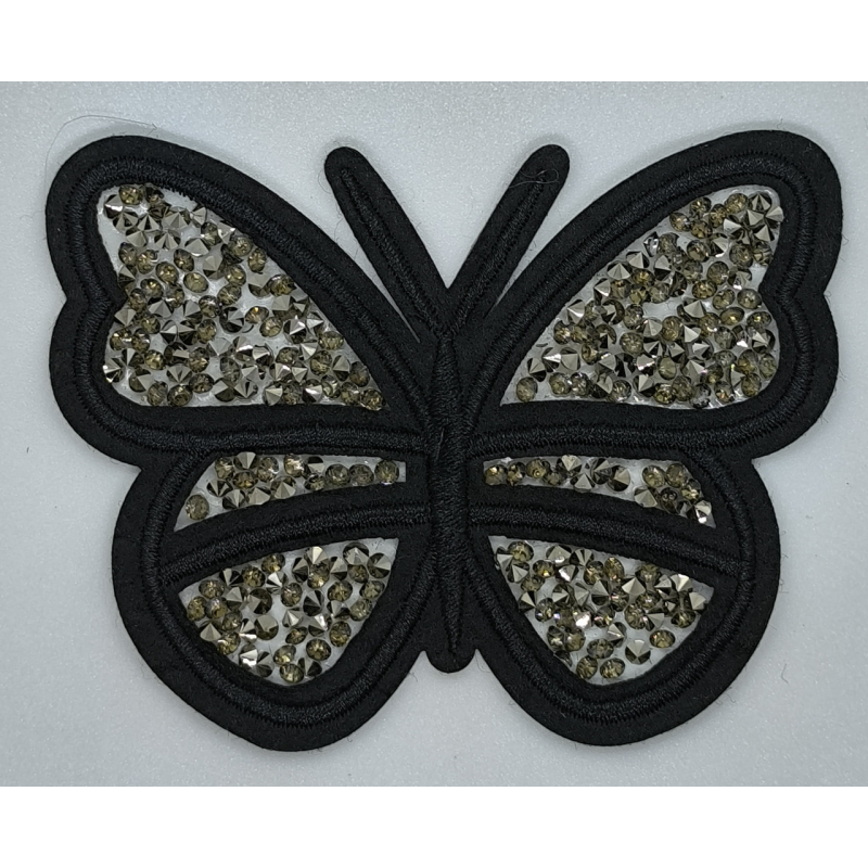 Аплікація для одягу. Бабочка со стразами.