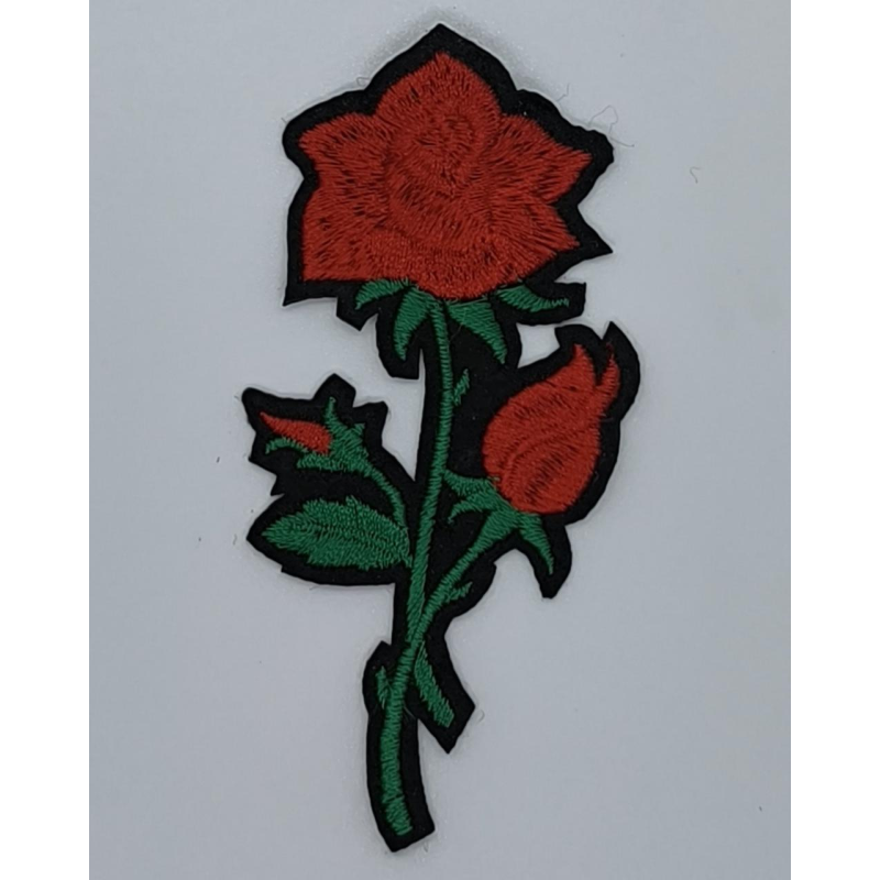 Аплікація для одягу. Червона троянда