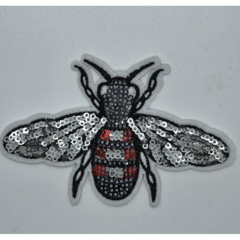 Аплікація для одягу. Муха з паєтками
