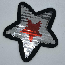 Аплікація для одягу. Зірка з паєтками