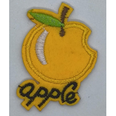 Аплікація для одягу. Apple жовта