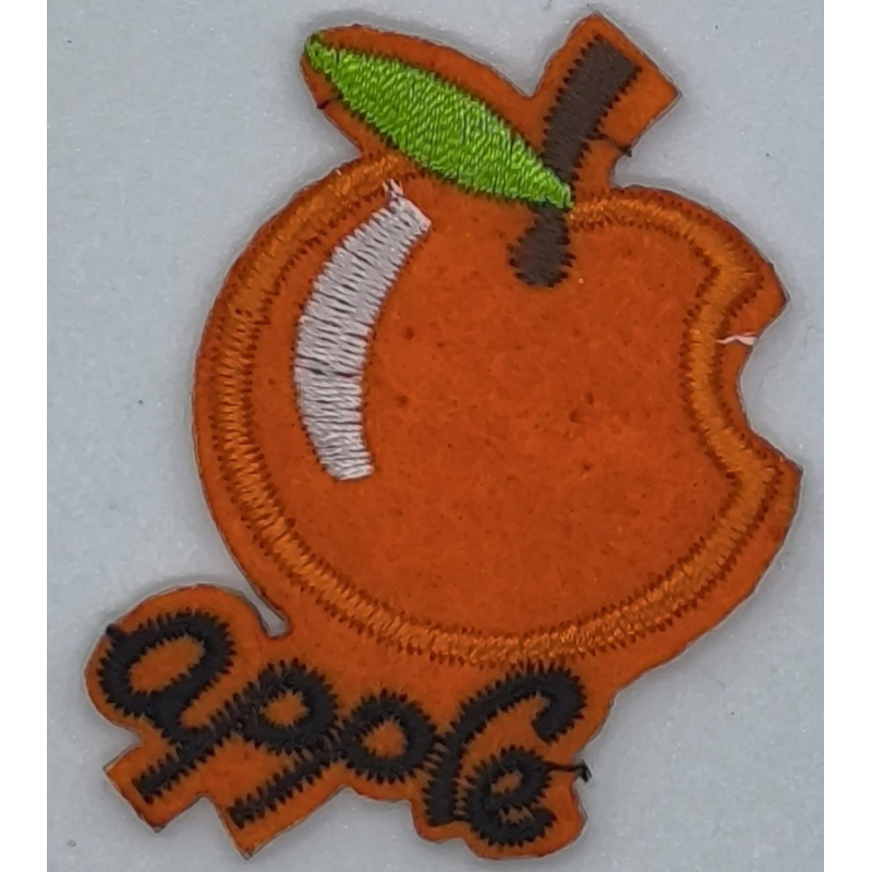 Аплікація для одягу. Apple жовтогаряча