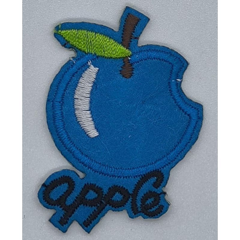 Аплікація для одягу. Apple-блакитна