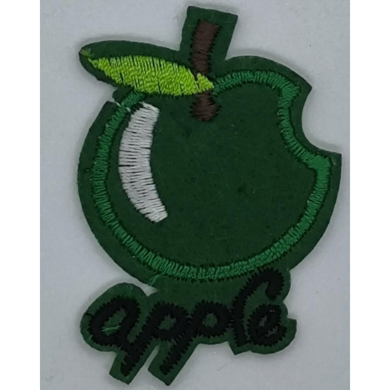 Аплікація для одягу. Apple зелена