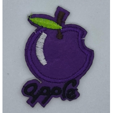 Аплікація для одягу. Apple фіолетова