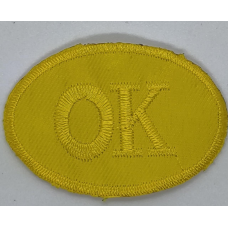 Аплікація для одягу. Ok, жовта