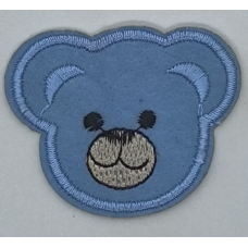 Аплікація для одягу. Ведмедик, блакитний