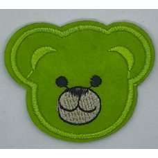 Аплікація для одягу. Ведмедик, салатовий