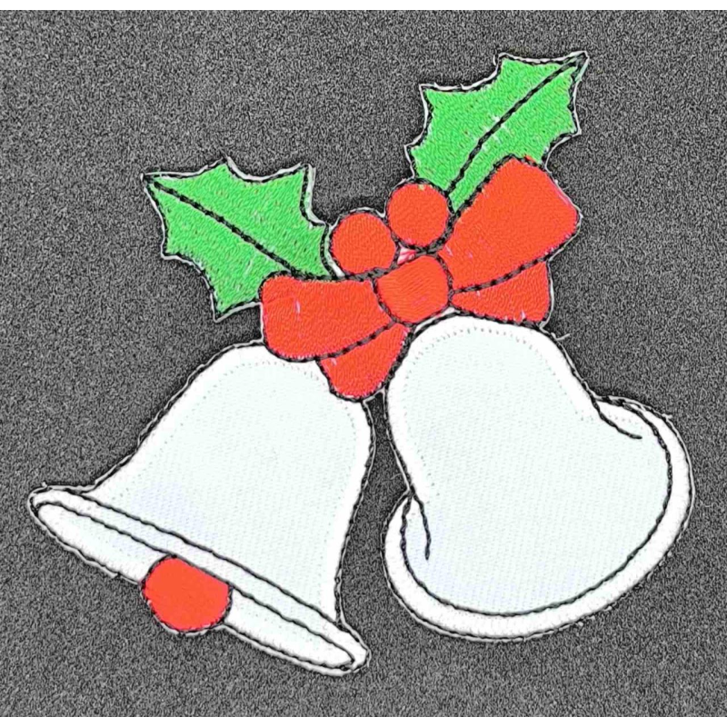 Аплікація для одягу. Новорічні дзвіночки Аплікація для одягу. Новорічні дзвіночки