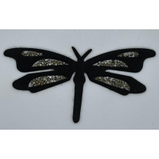 Аплікація для одягу. Стрекоза со стразами.