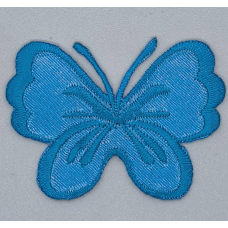Аплікація для одягу. Метелик блакитний.