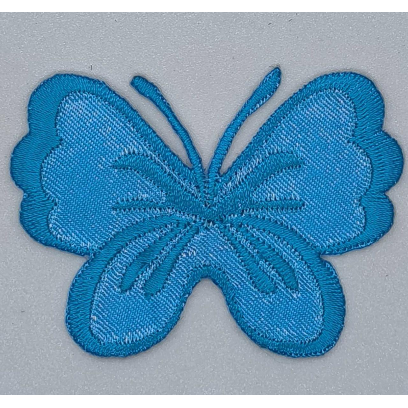 Аплікація для одягу. Метелик блакитний. Аплікація для одягу. Метелик блакитний.