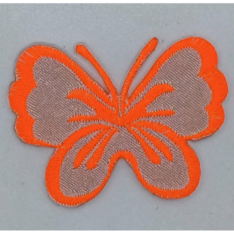 Аплікація для одягу. Метелик жовтогарячий. Аплікація для одягу. Метелик жовтогарячий.