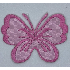 Аплікація для одягу. Метелик рожевий.
