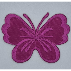 Аплікація для одягу. Метелик малинова.