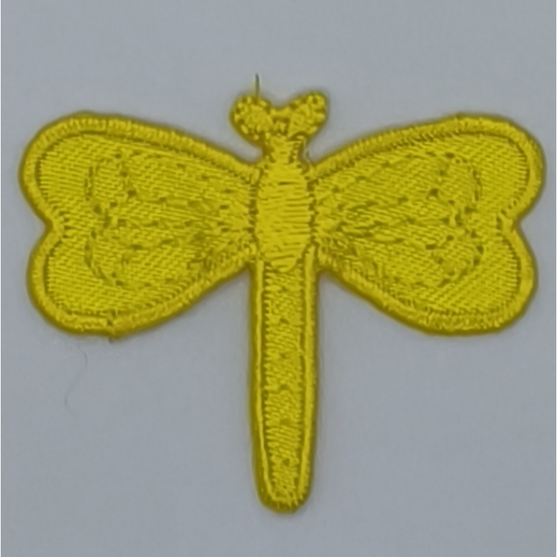 Аплікація для одягу. Стрекоза жовта. Аплікація для одягу. Стрекоза жовта.