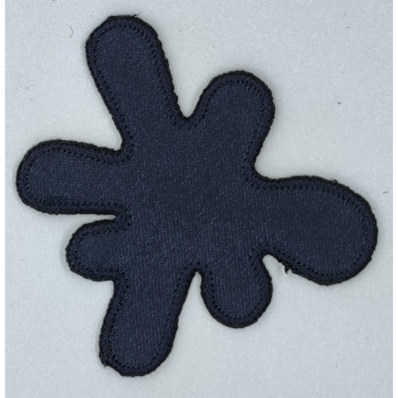 Аплікація для одягу. Клякс чорно-синій