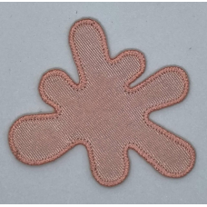 Аплікація для одягу. Клякса персикова.