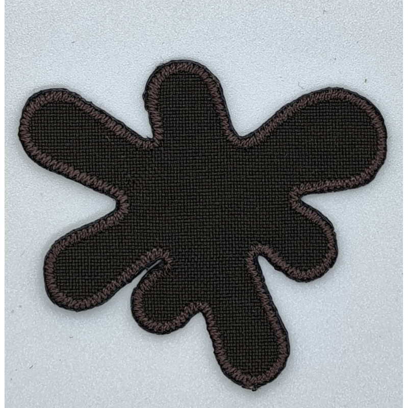 Аплікація для одягу. Клякс коричневий.