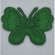 Аплікація для одягу. Маленький метелик, зелений.