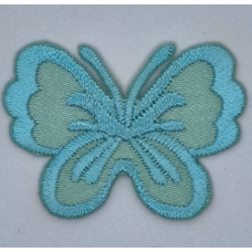 Аплікація для одягу. Маленький метелик, бірюзовий.