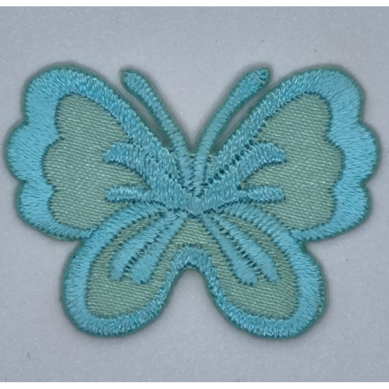 Аплікація для одягу. Маленький метелик, бірюзовий.