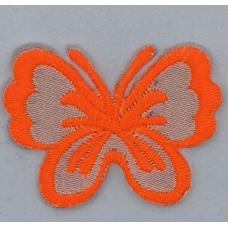 Аплікація для одягу. Маленький метелик, жовтогарячий.