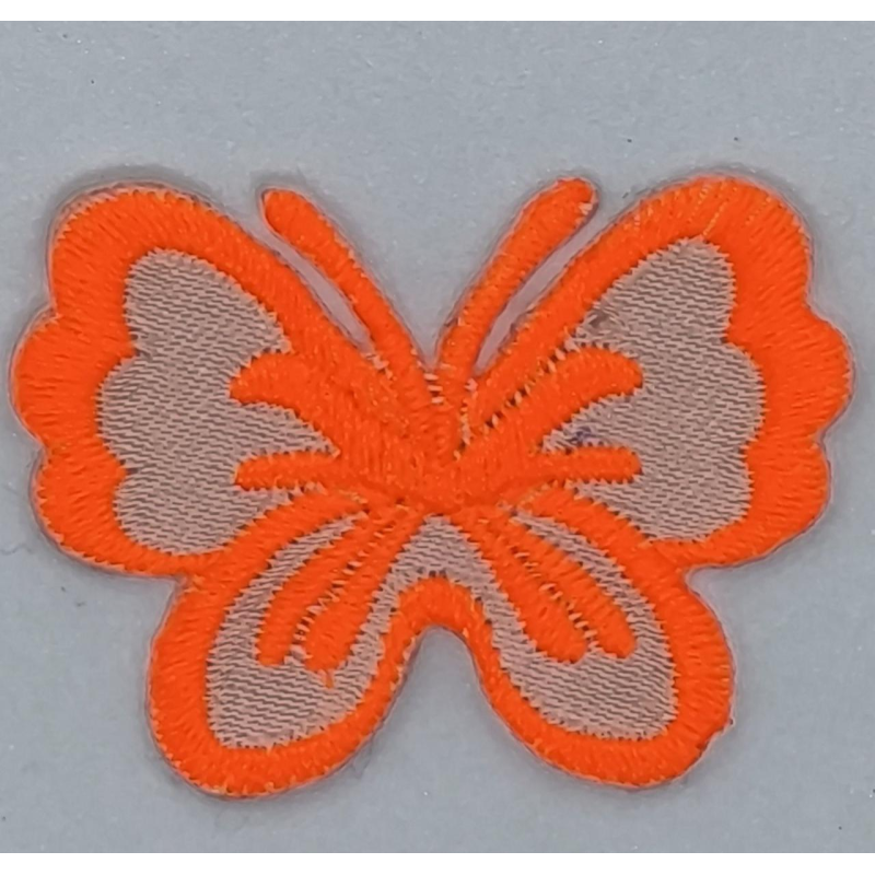 Аплікація для одягу. Маленький метелик, жовтогарячий. Аплікація для одягу. Маленький метелик, жовтогарячий.