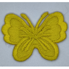 Аплікація для одягу. Маленький метелик, жовтий.