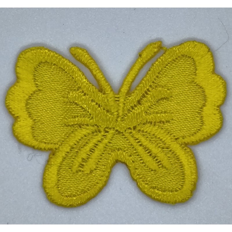 Аплікація для одягу. Маленький метелик, жовтий. Аплікація для одягу. Маленький метелик, жовтий.