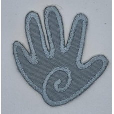 Аплікація для одягу. Легка сіра.