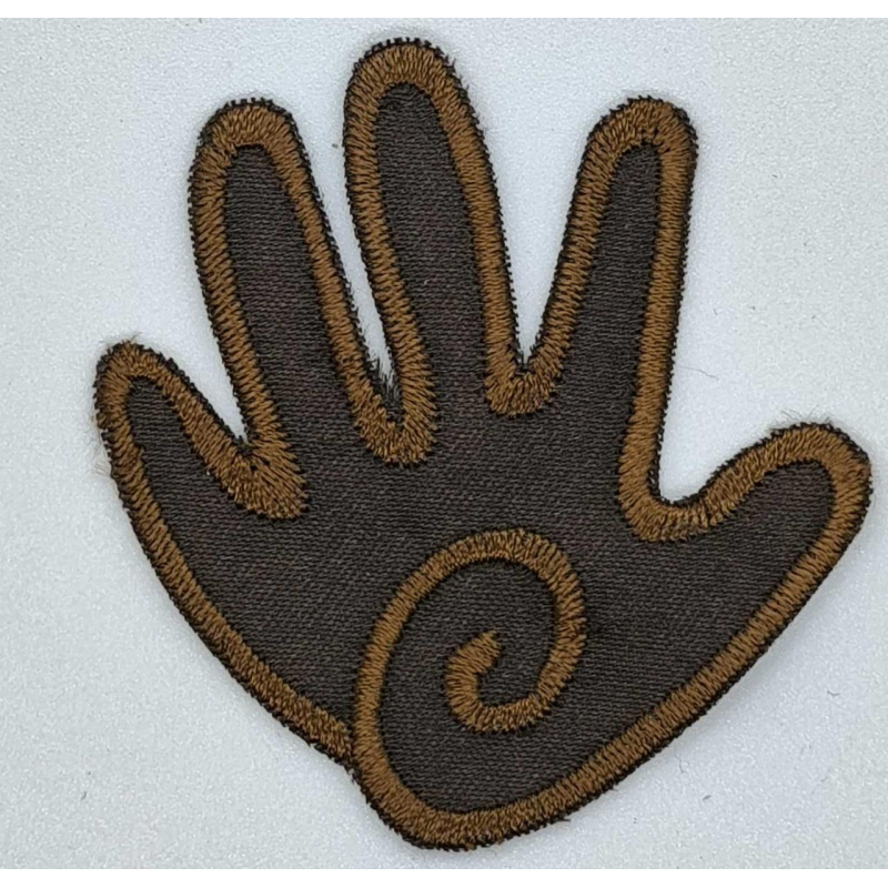 Аплікація для одягу. Легка коричнева.