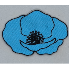 Аплікація для одягу. Квітка бірюзова.