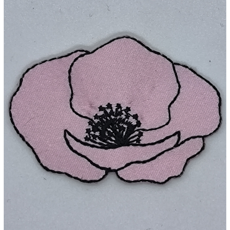 Аплікація для одягу. Квітка персикова.