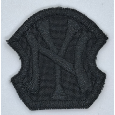 Аплікація для одягу спортивна чорна. NY.